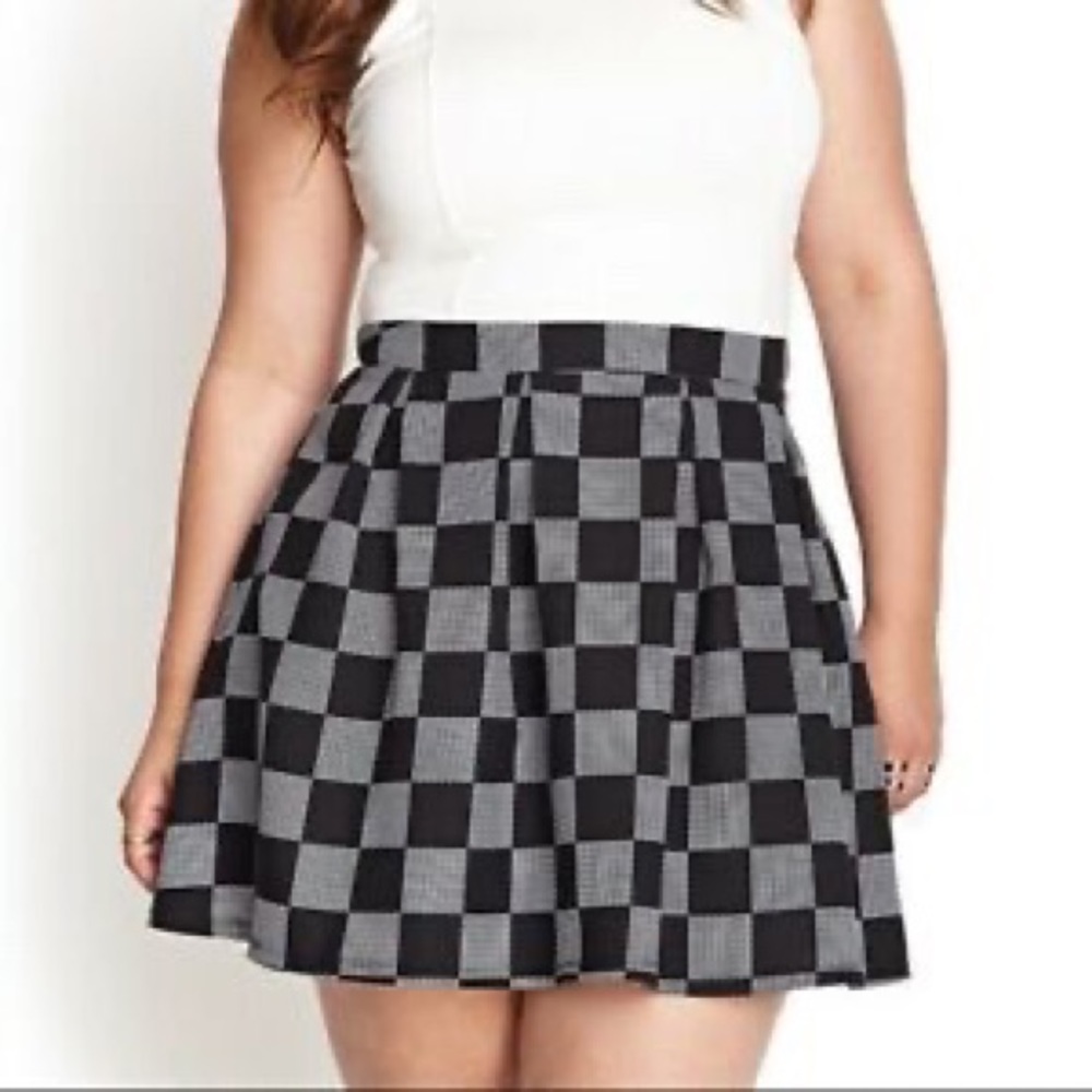 Checkered Mini School Girl skirt